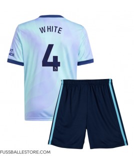 Günstige Arsenal Ben White #4 3rd trikot Kinder 2024-25 Kurzarm (+ Kurze Hosen)